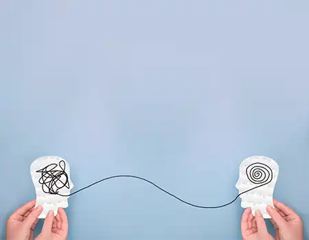 Illustration of a tangled mind becoming clear — EMDR helps the brain reprocess what's stuck